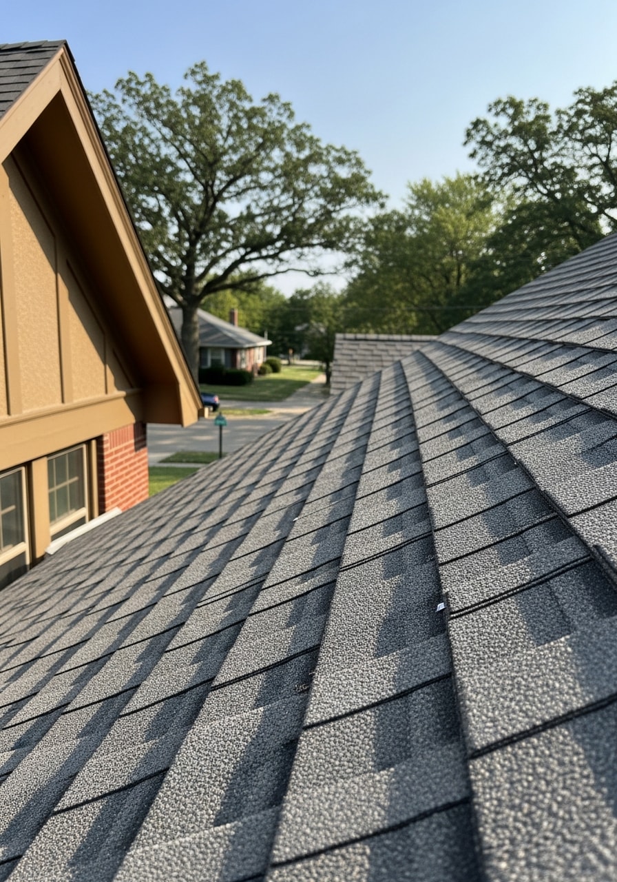 Close-up of skilled workmanship on a Burlington home, showcasing the attention to detail we bring to every project in the area.